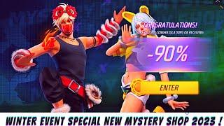 WINTER EVENT SPECIAL - NEW MYSTERY SHOP EVENT IN FREE FIRE 2023  NEW DISCOUNT EVENT DECEMBER MONTH