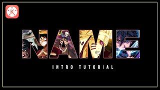 How To Make Name Intro in Kinemaster  Tutorial