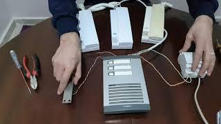 توصيل الانترفون مع قفل الباب لثلاث طوابق خطوة بخطوة # installation de l'interphone fermax