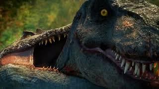 "Scenes of Spinosaurus vs T.Rex" Scenes from Camp Cretaceous Season 5