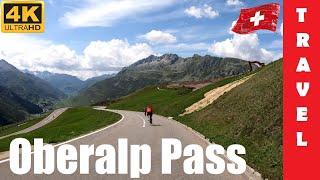 Driving in Switzerland 2: Oberalp Pass (From Disentis to Andermatt) | 4K 60fps