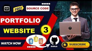 Personal Portfolio Template Using HTML CSS & JS Free Source Code | Link in the Description| by #nwe