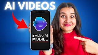 How I create faceless YouTube videos on my phone  Invideo AI mobile app tutorial