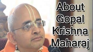 My Connection with HH Gopal Krishna Goswami -- HG RadheShyam Pr