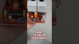 Ai wok 12v to 50 0 50 Dc To Dc Converter Only Rs 1000/- #aiwok #amplifer #classd