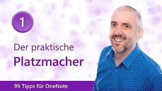 🟣 99 Tipps für OneNote 1️⃣ Der praktische Platzmacher | Malter365.de