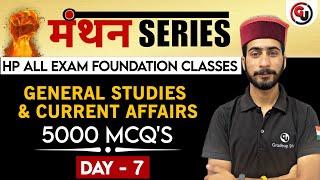 General Knowledge, Science & Current Affairs - Day 7 | Manthan Series - For All Center & State Exams