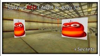 Roblox - Survive RED LARVA In Area 51 - Gameplay + Secrets