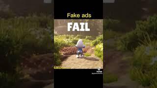 fake smurfs magic match ads that i found on tiktok #smurfs #fakeads #shorts