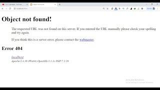 fix problem php error 404