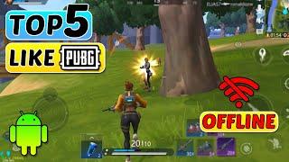 Top 5 Best Offline Battle Royale Games Like PUBG For Android & iOS 2021 | Offline Games Like PUBG