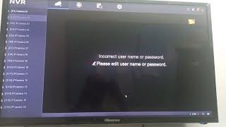 Hikvision  | Ip camera | Incorrect user name or password | ds-2cd1141-i hard reset button How to Fix