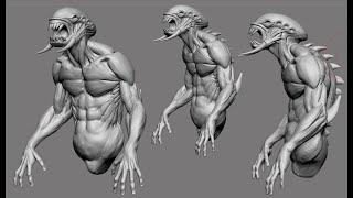 Creature Bust live Sculpting II Zart OnlineMasterClass