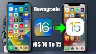 How To Downgrade ios 16 to 15 | Downgrade ios 16 to 15 | How to Download ios 16 to ios 15| Downgrade