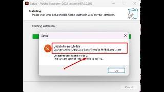 How to Fix Adobe Illustrator CC 2023 Installation Error Code 2  Troubleshooting Guide