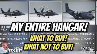 My Entire Hangar! Buy Or Pass? Approve Or Regret For All Planes! MICROSOFT FLIGHT SIMULATOR XBOX