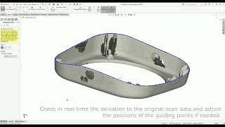 3D Sketching on scan data - Scan to CAD for SOLIDWORKS