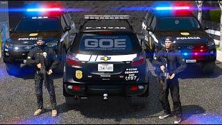 G.O.E GRUPO DE OPERAÇÕES ESPECIAIS INVADE FAVELA PCSP | GTA 5 POLICIAL