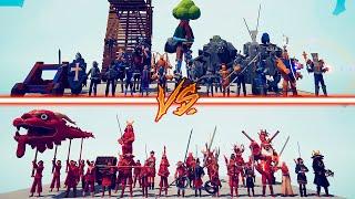 COLOSSAL DYNASTY TEAM vs COLOSSAL MEDIEVAL TEAM - Totally Accurate Battle Simulator | TABS