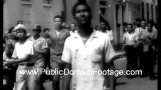 1961 Dominican Republic Riots public domain archival newsreel footage
