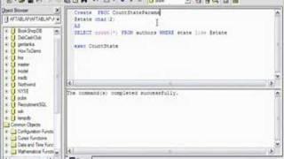 Creating a Stored Procedure with Parameters in SQL Server