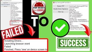 Launching browser event failed FRP TOOL|How to Disable Driver Signature