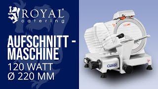 Aufschnittmaschine Royal Catering RCAM 220PRO | Produktpräsentation