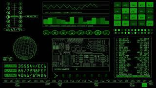 Andy Fielding - Retro SciFi Screensaver Green - 1080p, 12 Hours