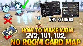 Wow Map Without Room Card 2v2 1v1 1v2 | How To Make Without Room Card Map 1v1 Start 2v2 Start