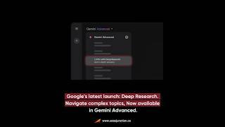 Google has unveiled Deep Research, a groundbreaking feature in Gemini Advanced  #googleai