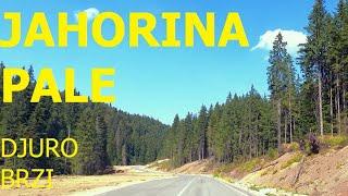 Jahorina - Pale, regional road R446a, driving, August 2024