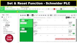Set and Reset Function - Schneider PLC Training Course