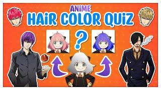 Anime Hair Quiz | Can You Guess The Anime Character Hair Color | Anime Quiz