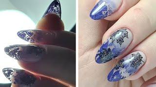   дизайн ПЛЕНКОЙ на ПРОЗРАЧНЫЙ ТОРЦАХ   ОБЗОР COSMOPROFI    очень КРАСИВЫЙ дизайн  #nails