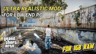 GTA San Andreas REMASTERED MOD (FOR 1 GB RAM) | No GPU | 2024 Best Mod For GTA San Andreas