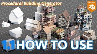 [How to use] Procedural Building Generator 1.1