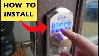 Keyless Door Lock Deadbolt From Amazon - Install and Program - Smart Lock