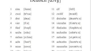 German Numbers 1-20