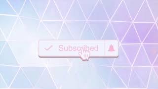 Subscribe Button (Pink w/ notification bell) Intro Demo No Audio