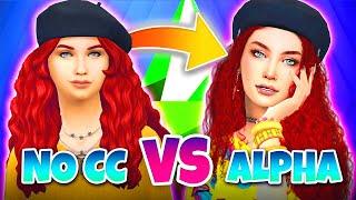 Giving your NO CC Sims the ALPHA Makeover  they deserve 