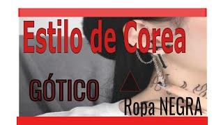 ▷ Ropa Gótica negra Estilo de las Coreanas 