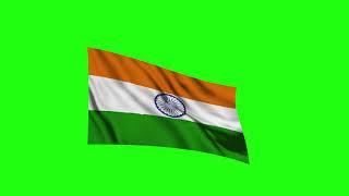 India Flag #1 - 4K Green screen FREE high quality effects