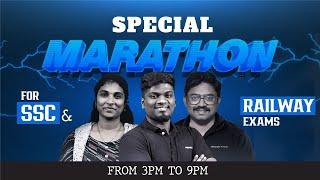 SSC & Railway Special Marathon | 6 Hours Non Stop Live | Verandarace