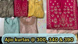 AJIO iconic fashion sale || must try party-wear kurtas under 300, 340 & 390 || Chandu vlogs #viral