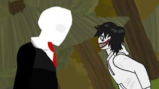 Slenderman Vs Jeff the Killer Re-Do | Drawing Cartoons 2