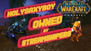 WoW CLASSIC Holysaxyboy owned by streamsnipers | pizzahunter2009 twitch