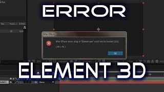 Element.aex” could not be loaded (126). (48 ::46) Fix حل جميع مشاكل الإلمنت في الافتر افكت