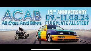 ACAB 2024 All Cars All Bikes Flugplatz Allstedt 1/4 Meile, Motorradstundshow, DB-Drag