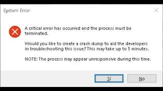 Fix valorant a critical error has occurred and the process must be terminated - Error valorant