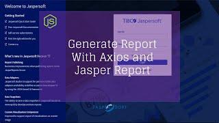 13. Preview report using Axios and Jasper Reports